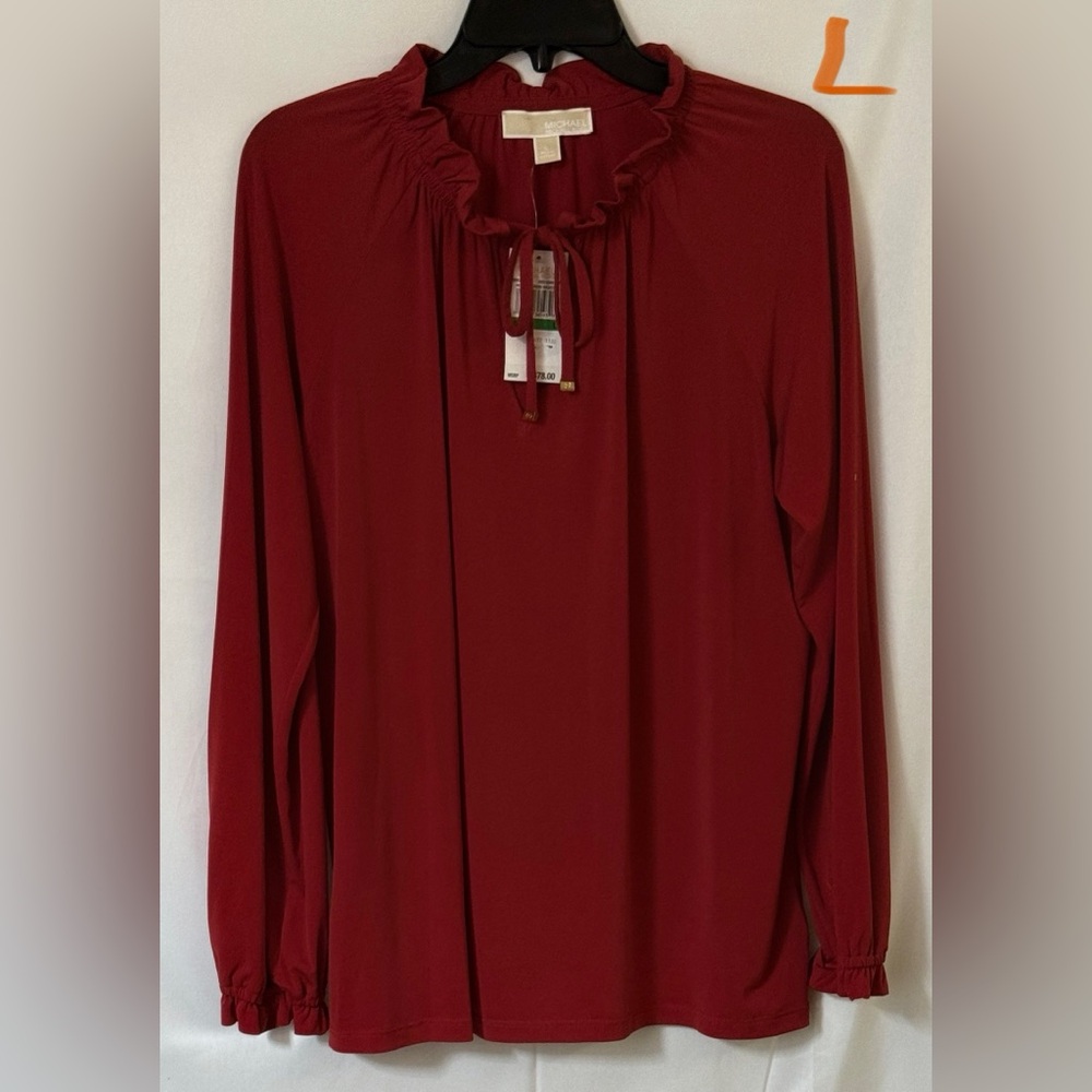 MICHAEL Michael Kors Burgundy Blouse